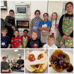 Köstlicher Pfannkuchen und herrliche Gruselpizza