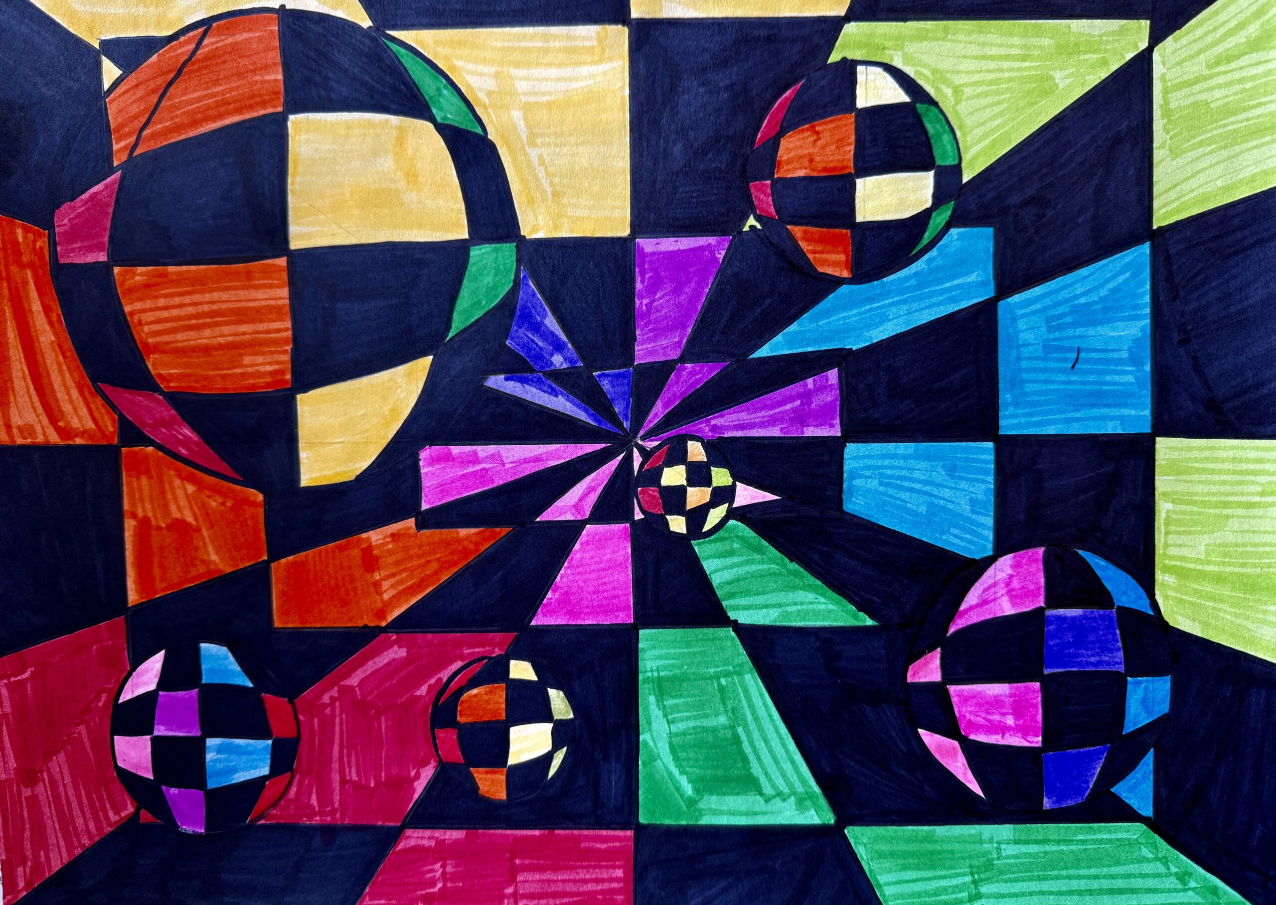 Räumliche Täuschung auf Papier