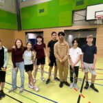 Manche Sätze waren knapp, aber es war toll in der großen Halle Badminton zu spielen