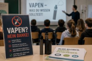 Mehr über den Artikel erfahren Vapen macht süchtig – trotzdem konsumieren immer mehr Kinder und Jugendliche E-Zigaretten