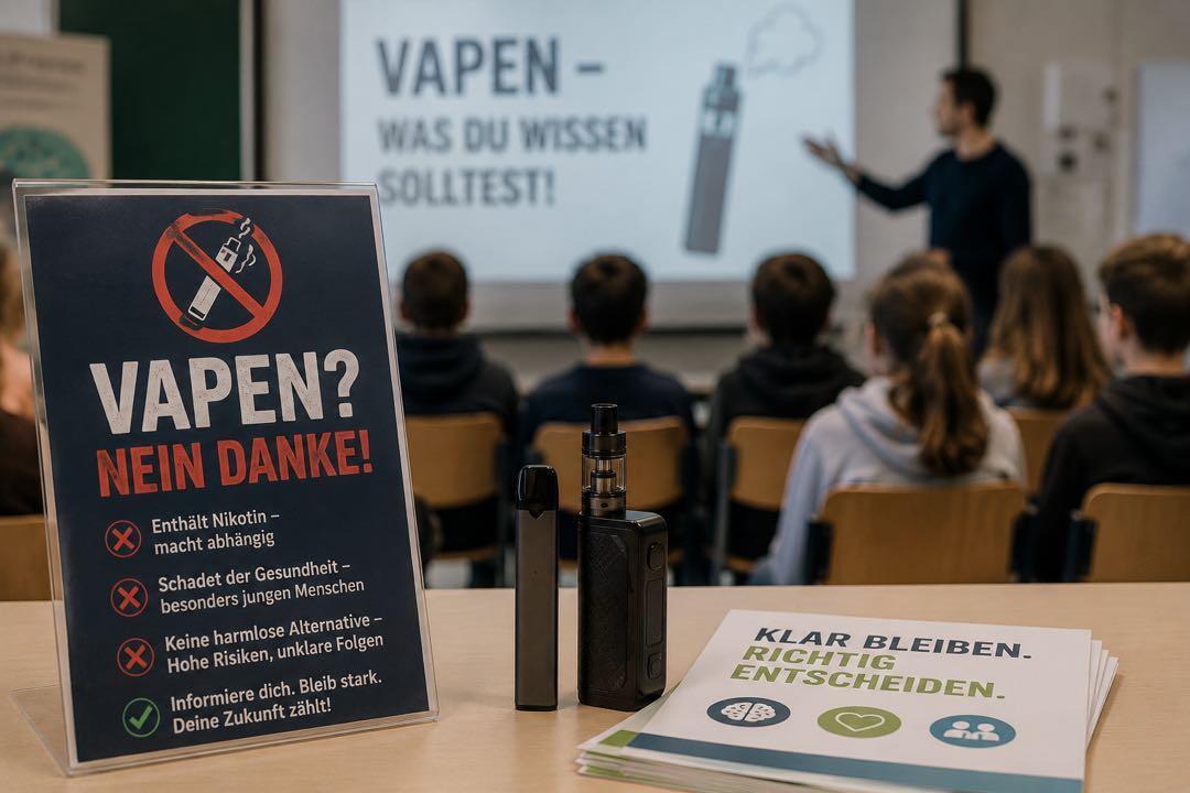 Du betrachtest gerade Vapen macht süchtig – trotzdem konsumieren immer mehr Kinder und Jugendliche E-Zigaretten